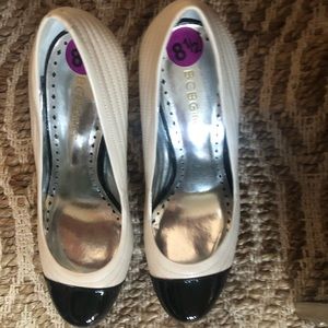 New BCBGirls black and white shoes
